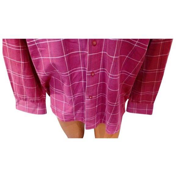 Carraig Donn Ireland Men's Button Down Shirt Fire Brick Red 100% Cotton Size L - Picture 3 of 9